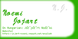 noemi jojart business card